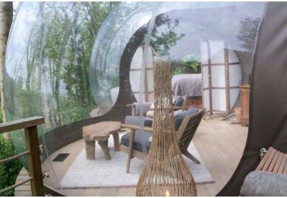 The existing Bubble at Port Lympne. All pictures from the planning application