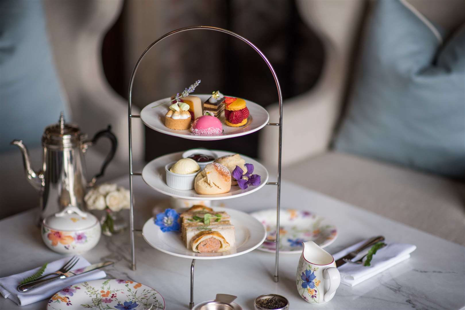 Afternoon Tea at Eastwell Manor Champneys Spa Picture: fleur challis photography