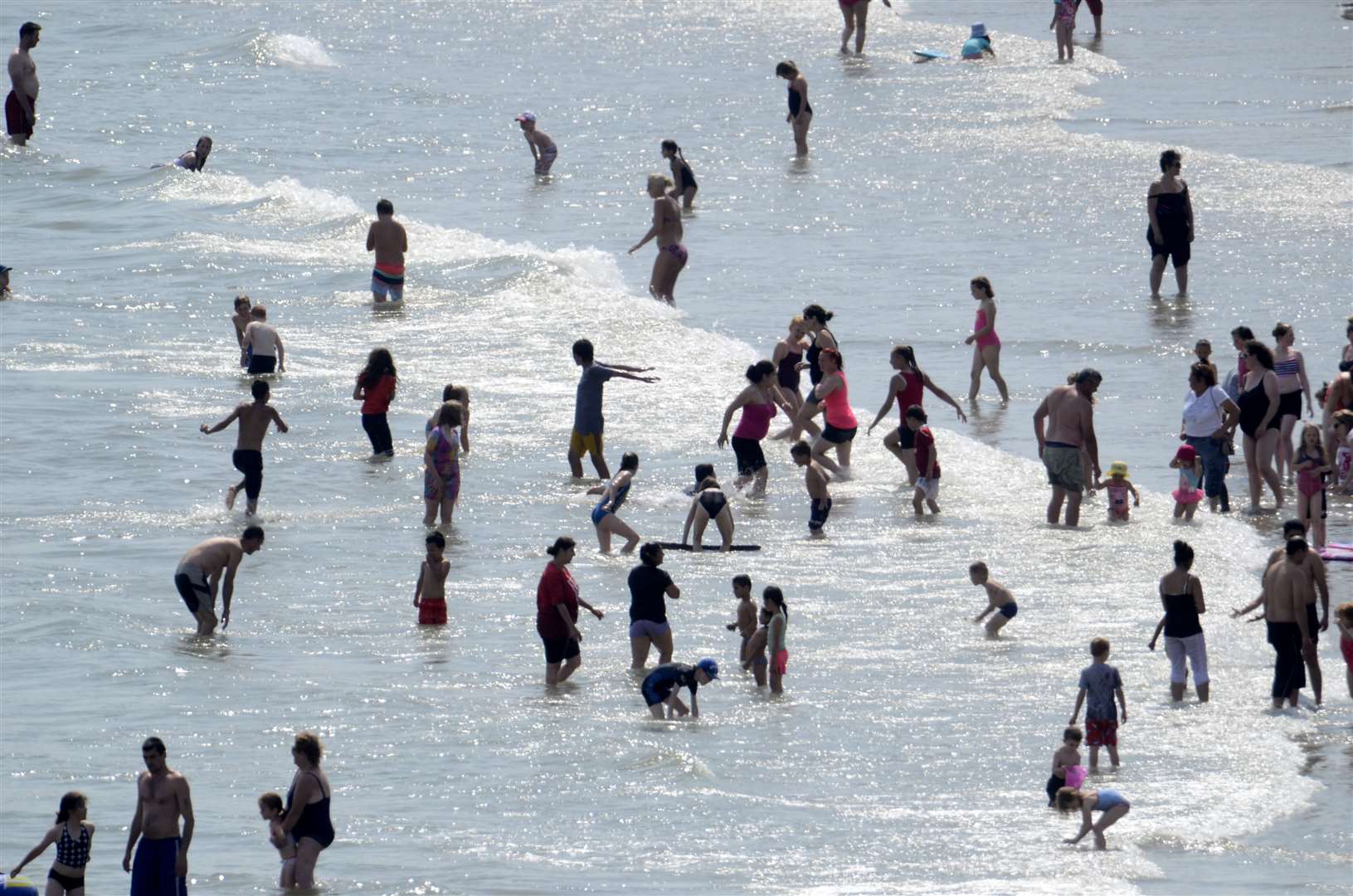 People are expected to flock to beaches, pools and parks to enjoy the hot weather