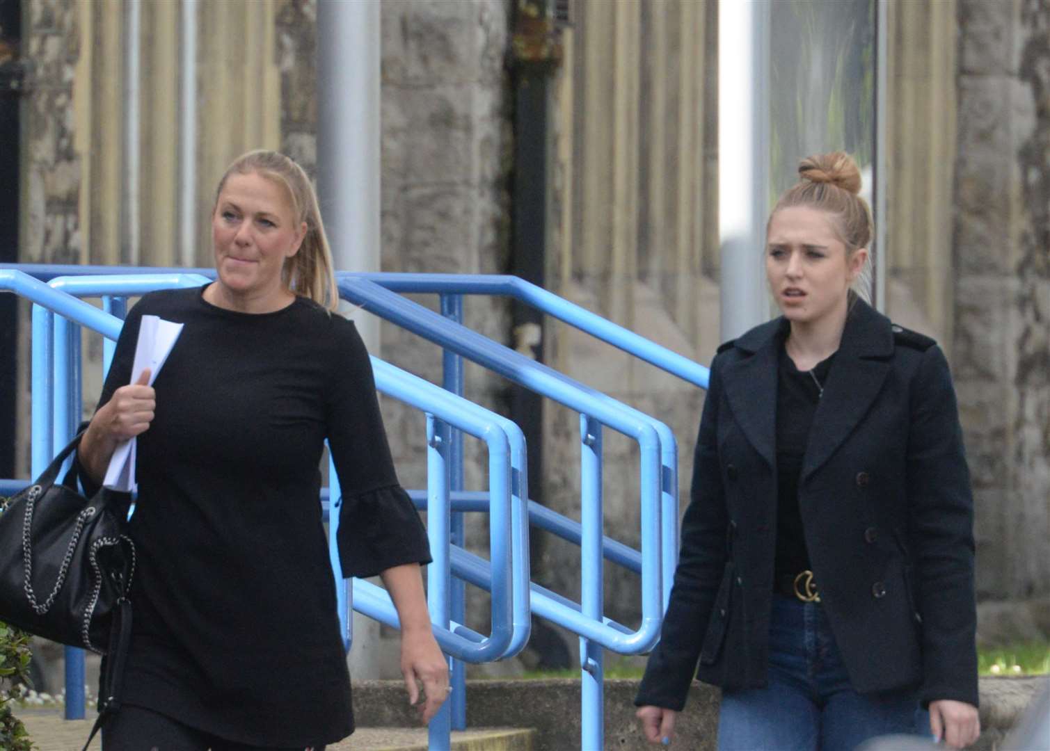 Julie and Olivia Cooke arriving at Maidstone Magistrates Court