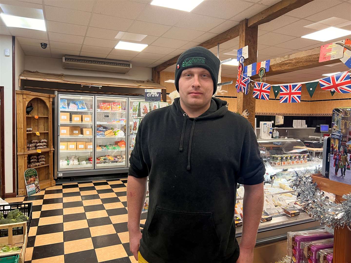 Matthew Brown, in the MB Farm shop. Picture: Megan Carr