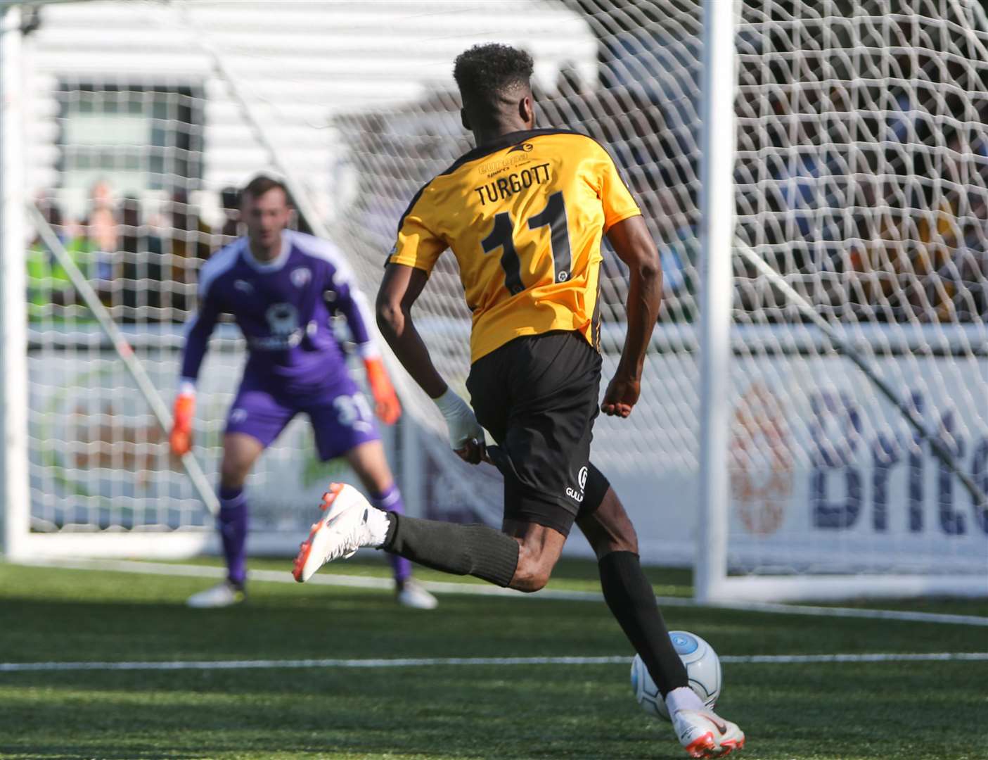 Blair Turgott has the Chesterfield goal in his sights Picture: Matthew Walker