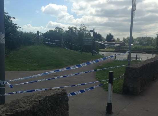 The body was found in Sheerness canal