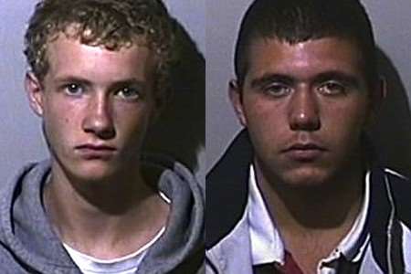 Jailed: Grant Vanscolina (left) and Aidan Shepherd