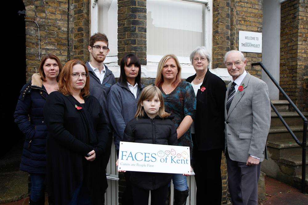 Louisa Crofts, Danielle Smith, David Scoones, Charlotte Stock, Aiah Smith, Sandie Hornby, Karen Chantler and Peter Morgan are concerned about the threat to FACES of Kent