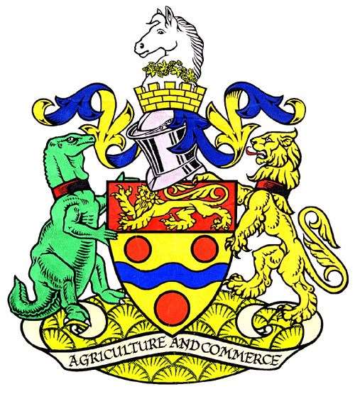 The dinosaur on the County Town's coat of arms. Picture: Maidstone Borough Council