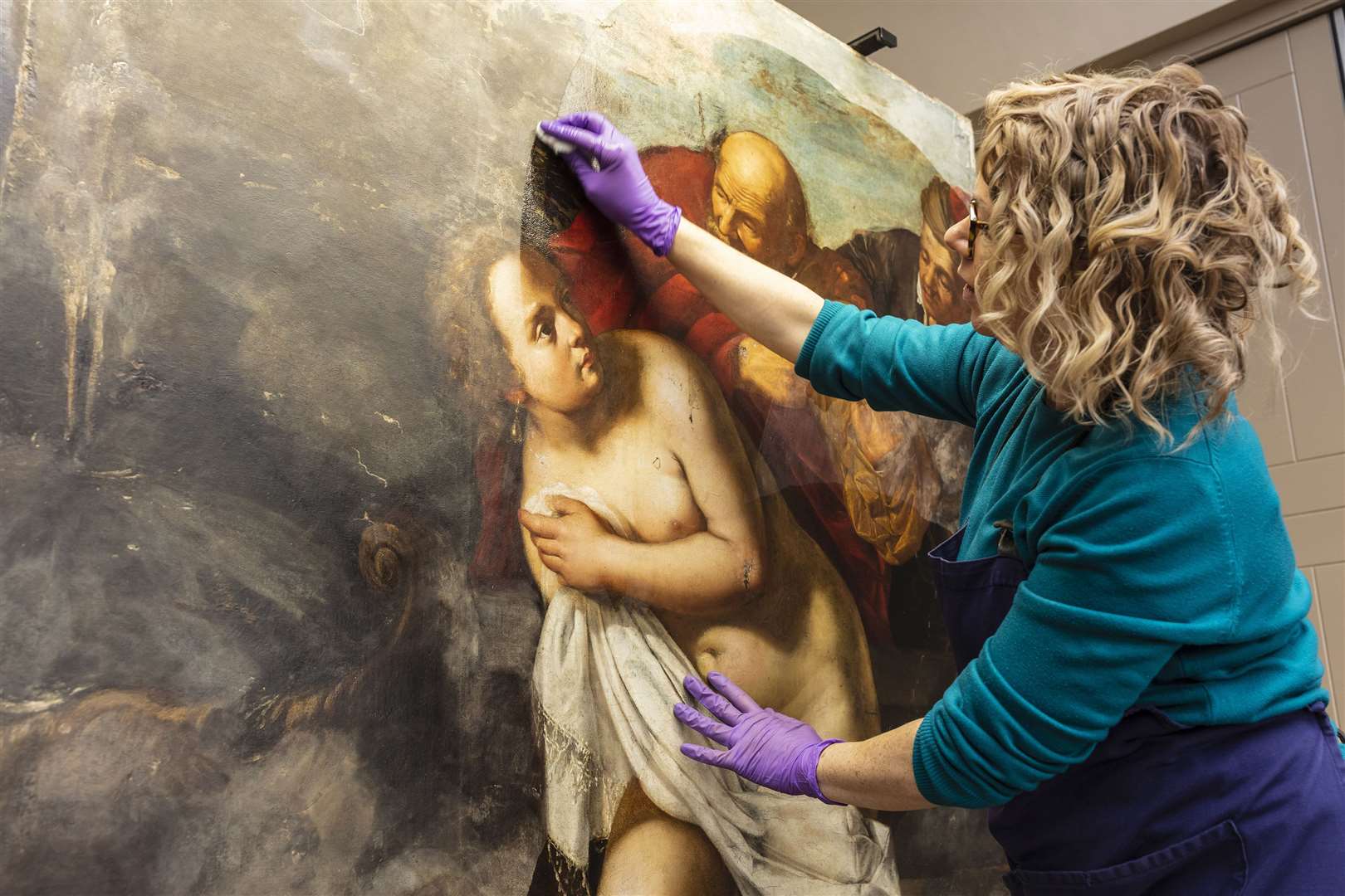 For more than 100 years it had been kept in storage at Hampton Court Palace after being mis-attributed to an anonymous French artist (Royal Collection Trust/PA)