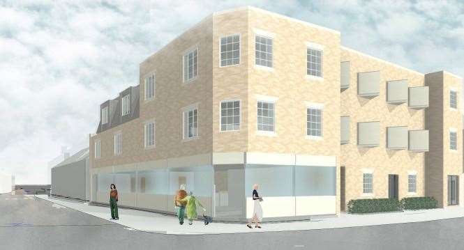 Early artist impressions of how the development on the site of the former pub may look. Photo: M&M Sterling Property