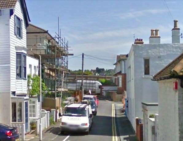 The man was seen walking down Wilberforce Road, Sandgate. Photo: Google Street View