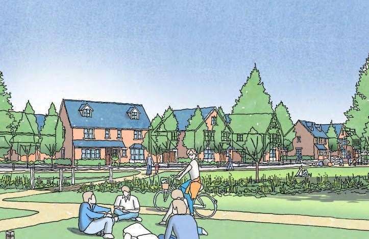 Plans for 440 homes between Downswood and Otham have been submitted (9332458)