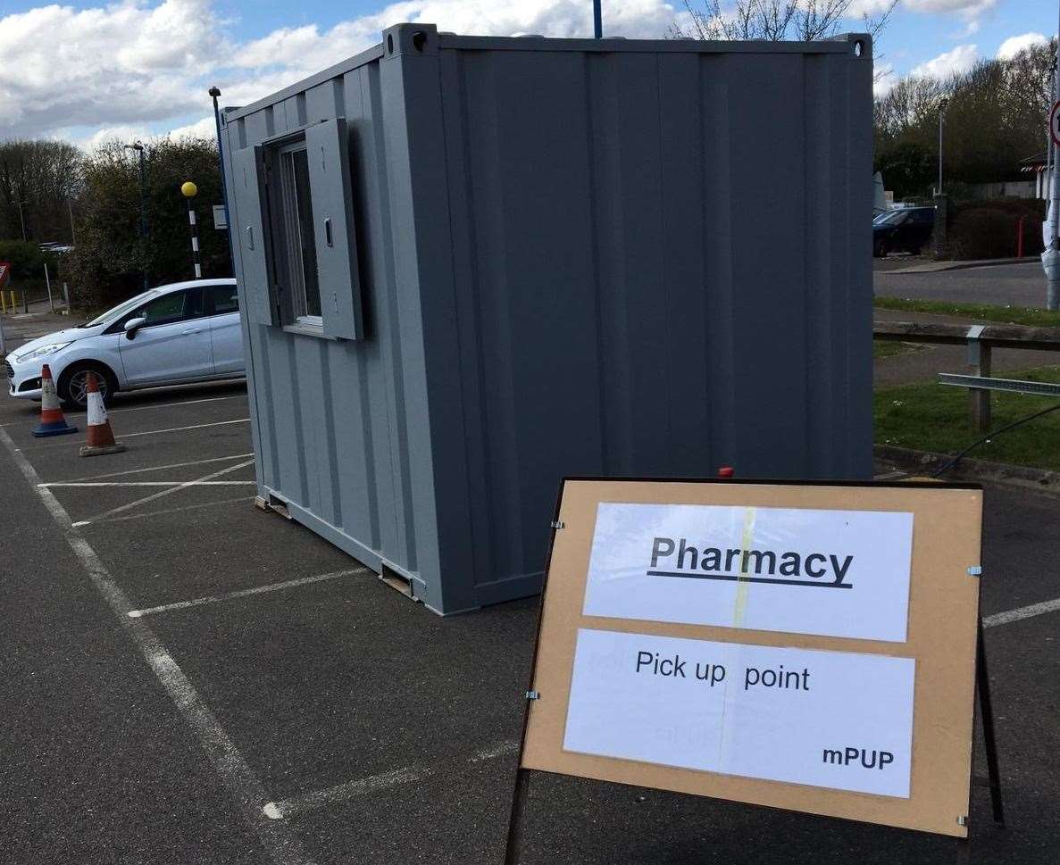 Maidstone Hospital has launched a drive-through pharmacy for cancer patients to collect their medicine