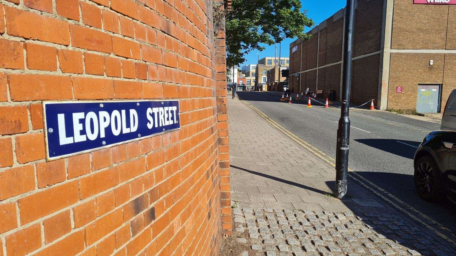 Une zone de la rue Leopold à Ramsgate a été enregistrée ce matin à la suite de la tragédie.  Photo : Kent Online