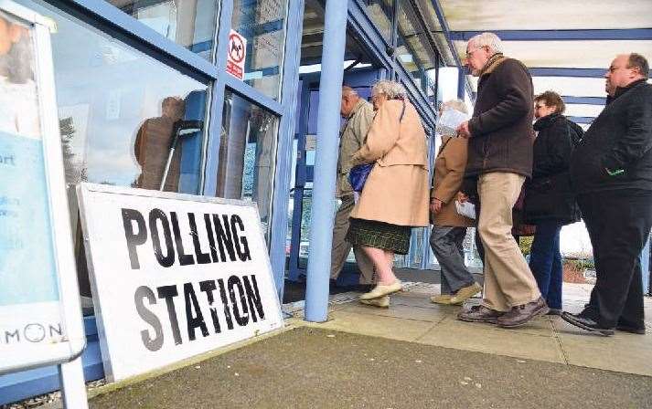 Most polling stations are based in community centres, schools or churches