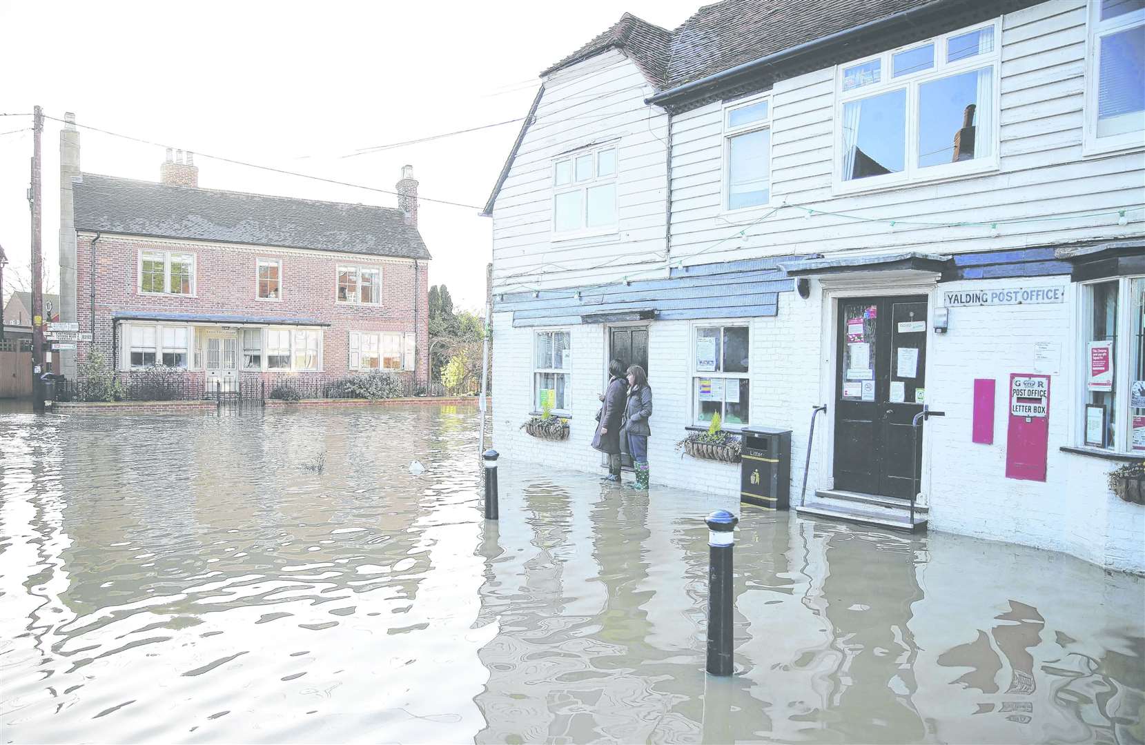 Homes had to be evacuated when Yalding flooded on Christmas Day in 2013. Picture: Richard Wingett
