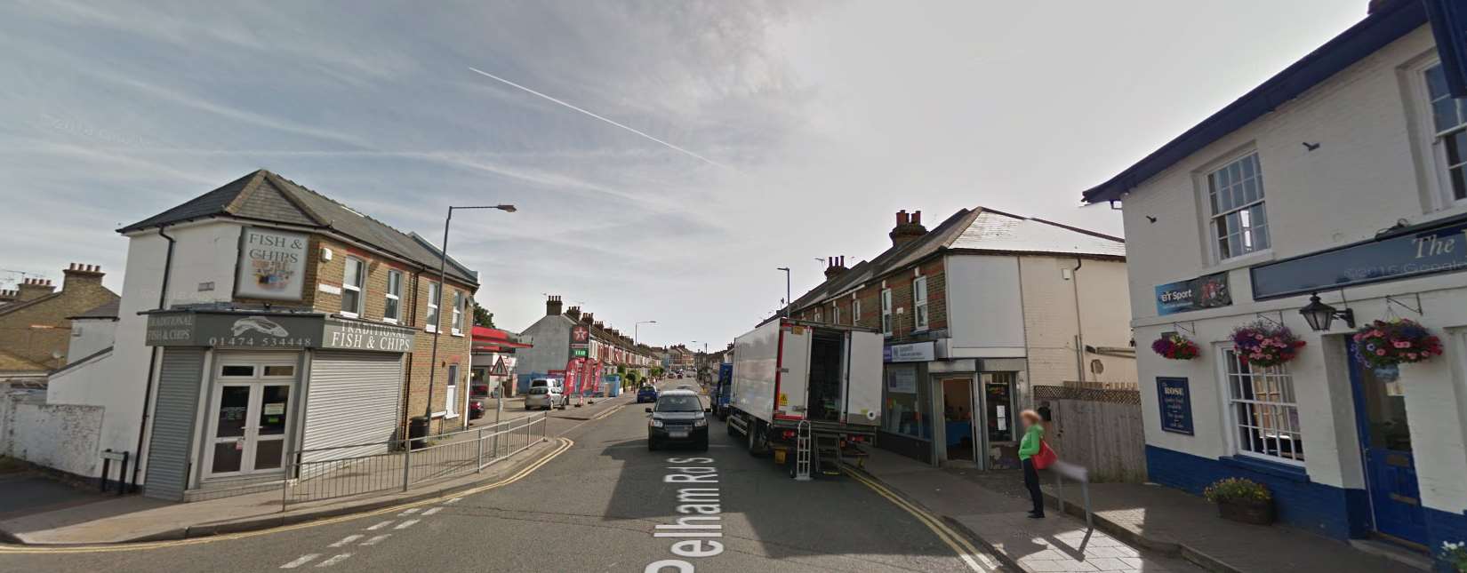 The attack took place in Pelham Road South, Gravesend, on September 9. Picture: Google