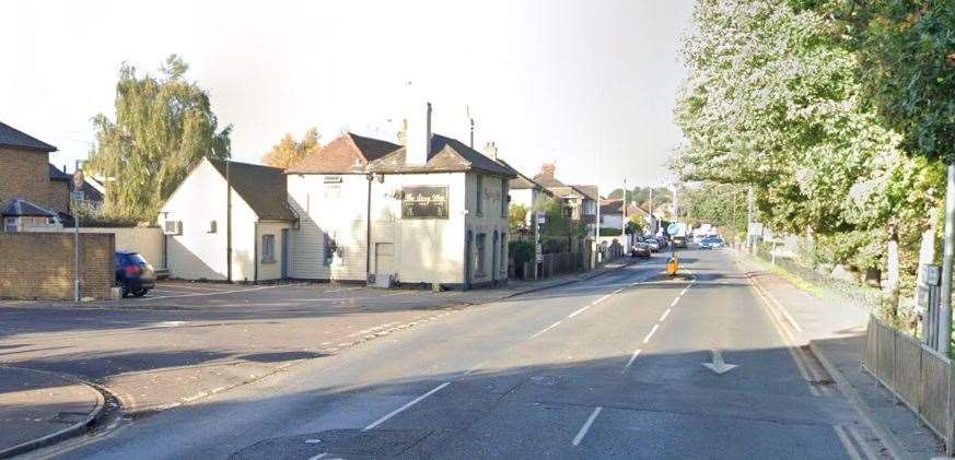 The works are taking place on the A2 in Sittingbourne near its junction with Wises Lane. Picture: Google