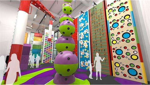 The Clip 'n Climb facility for the new Dover District Leisure Centre. Picture provided by Dover District Council.
