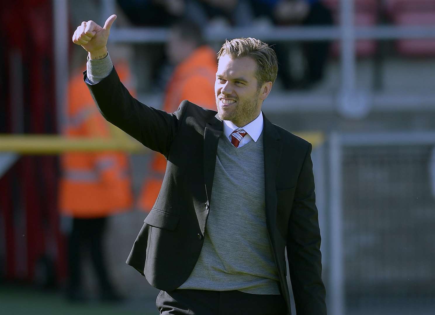 Ebbsfleet manager Daryl McMahon Picture: Jimmy Griffiths