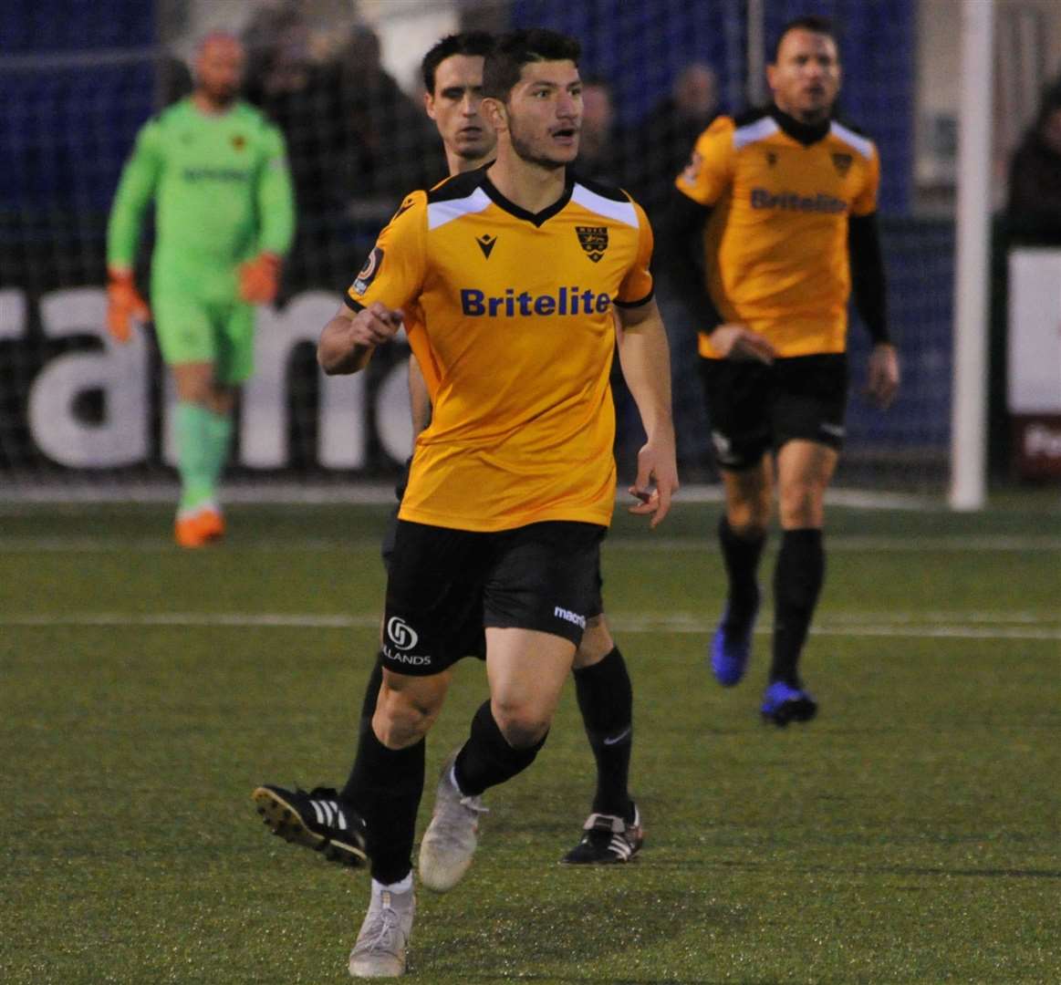 Zihni Temelci is hoping to earn a contract at Maidstone Picture: Steve Terrell