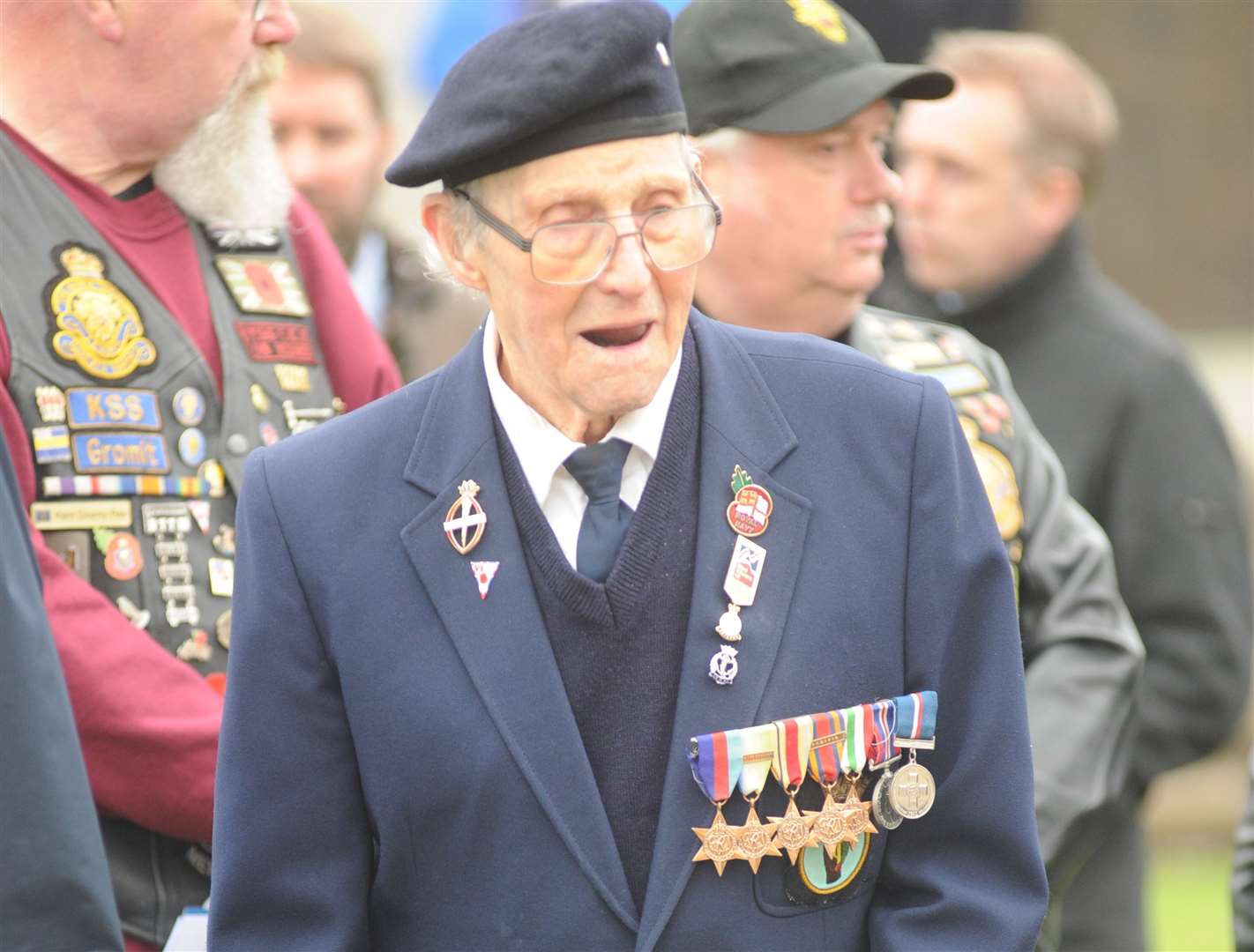 Cedric Hollands, pictured at the Battle of Jutland 100th anniversary commemoration in 2016. Picture: Steve Crispe