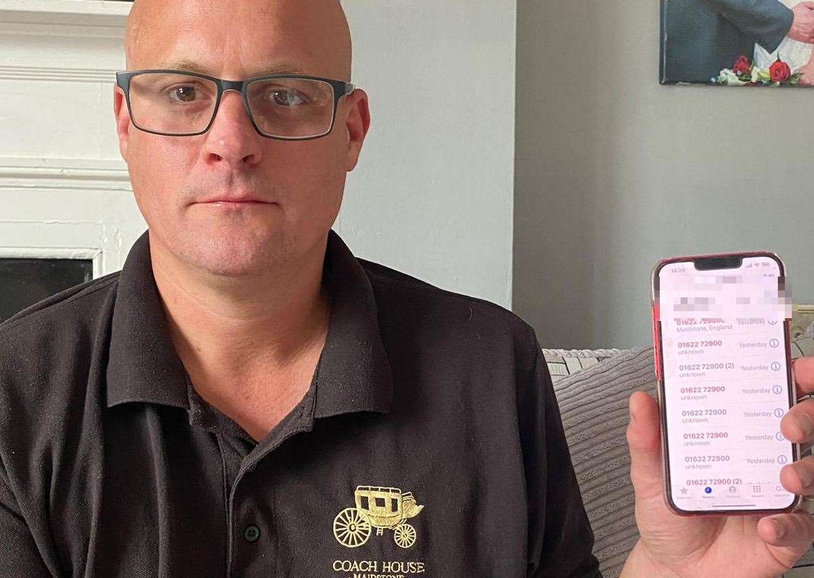Pub landlord Steve Francis, 43, from Maidstone, was bombarded with calls after a mistake from Maidstone Hospital put patients' calls through to him