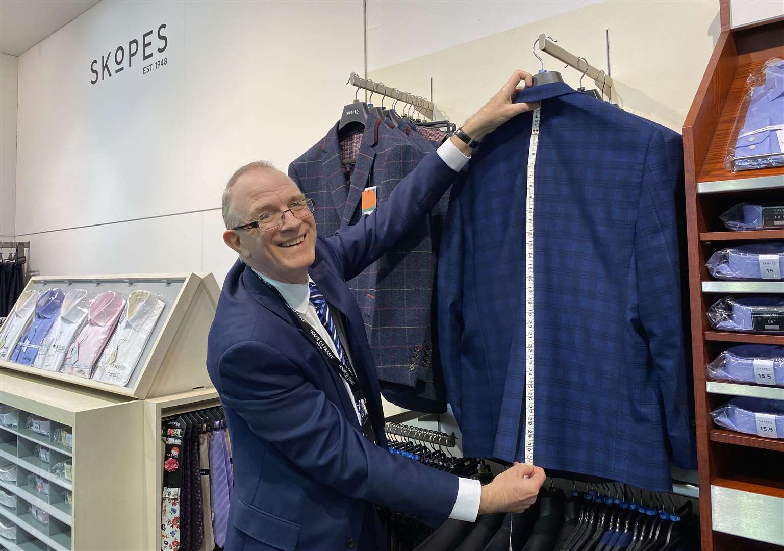 Ron Kinslow, 68, has been working as a tailor in Maidstone for over 50 years