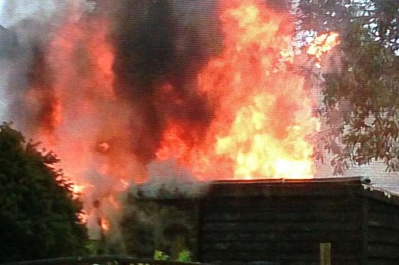 Teenager Edward Hawkins tackled a blazing shed at home in Wainscott