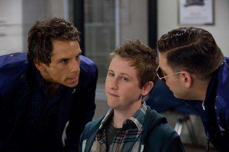Skater kid (Johnny Pemberton), Evan (Ben Stiller) and Franklin (Jonah Hill) in The Watch. Picture: PA Photo/Fox UK Film