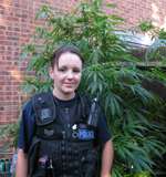 Sgt Lara Connor with some of the plants found