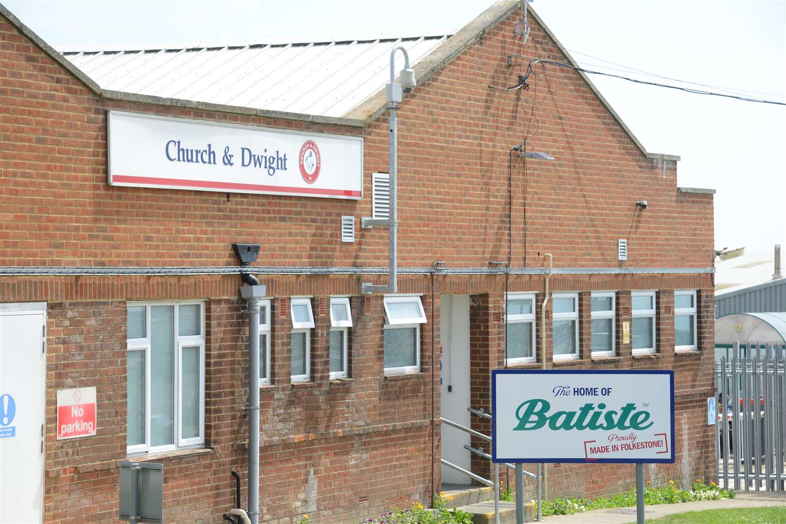 The Church & Dwight factory in Bowles Well Gardens in Folkestone