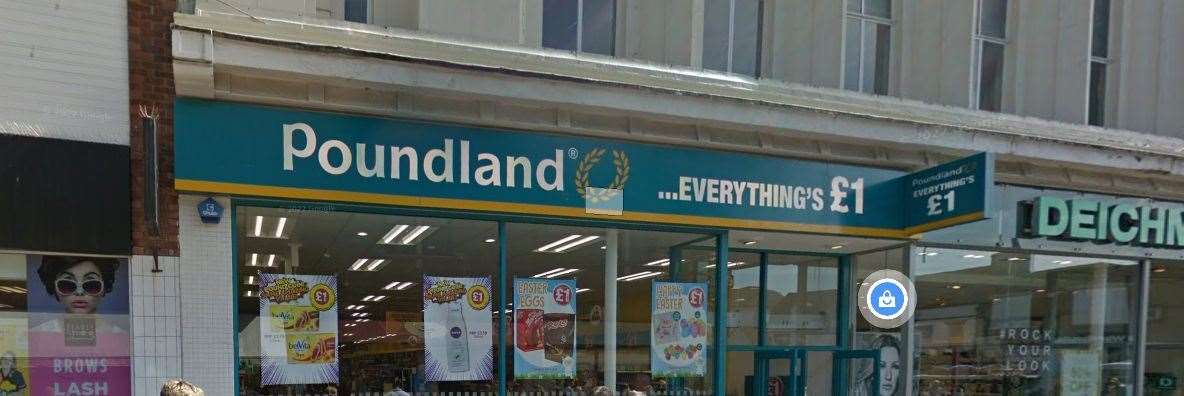 Items were stolen from Poundland in Week Street, Maidstone. Photo credit: Google Maps