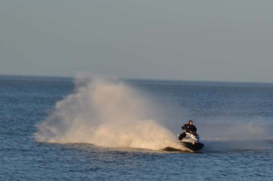 A jetskier takes to the water. Library picture