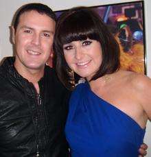 Nicola with Take Me Out presenter Paddy McGuinness