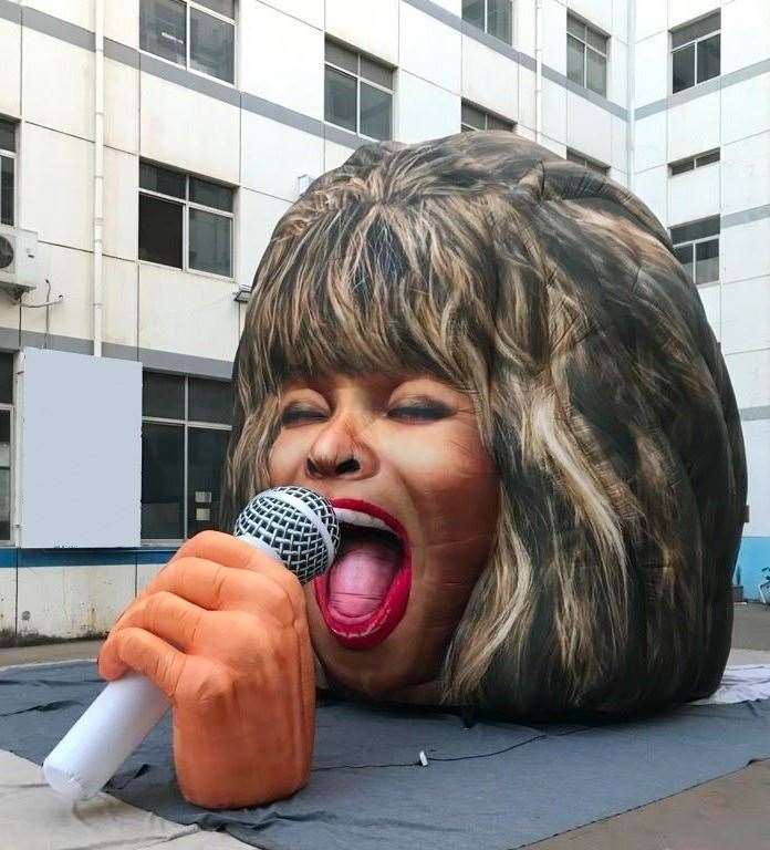 The Tina Turner head sculpture is due to go on show at Dreamland in Margate (14505498)