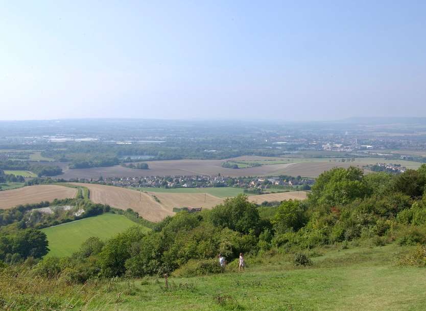 The view of Maidstone and the Medway Valley. Pic: Explore Kent