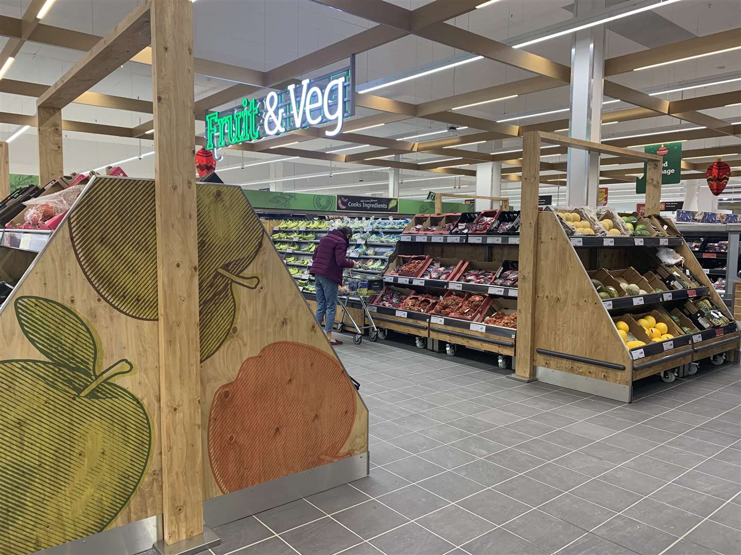 The Fresh Food Market layout is the first of its kind in the country which Sainsbury's says could be rolled out across its 1,400 stores