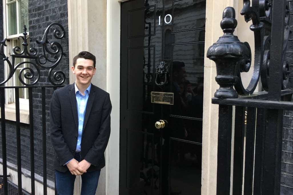 Ben Towers at 10 Downing Street