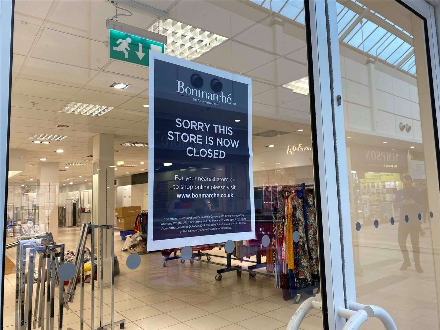 Signs confirm that Bonmarché has left Ashford for good