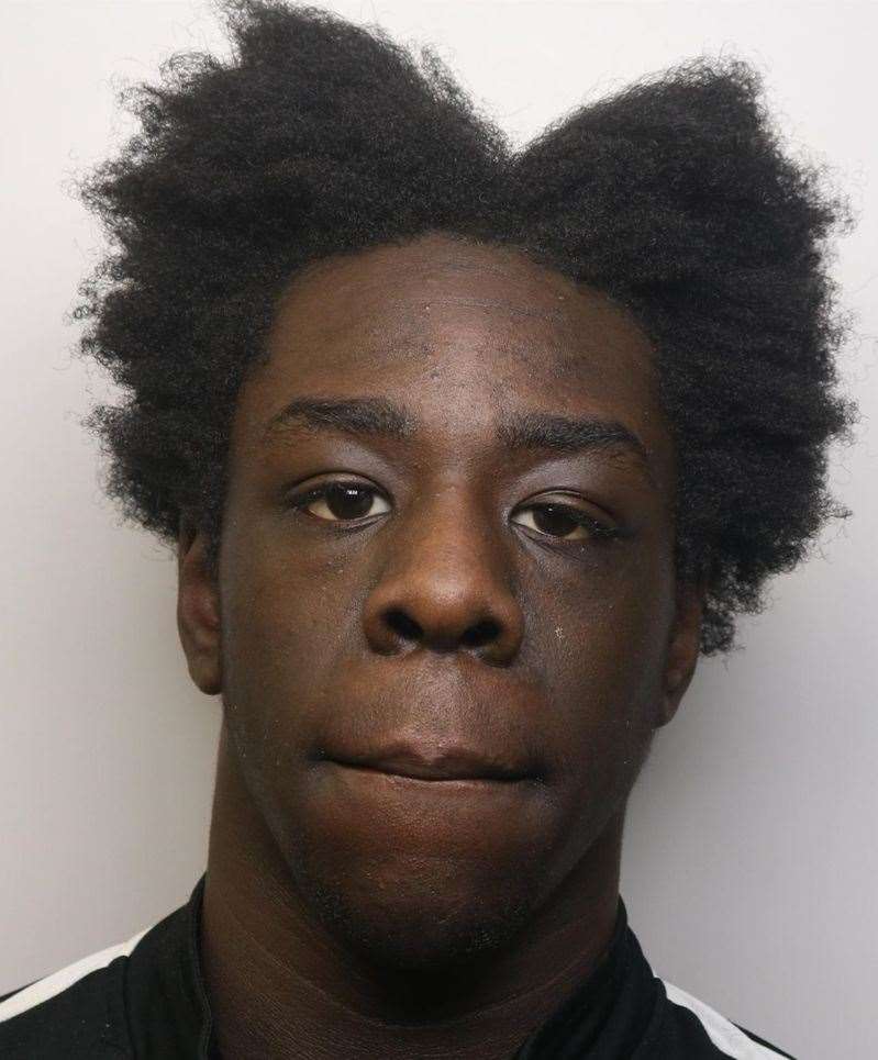 Rackeem Thomas, 18, of no fixed address, was jailed after he was caught with a knife at Dartford train station. Picture: BTP
