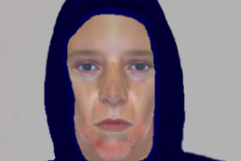 Detectives investigating a report of a robbery at a Gravesend home have released an e-fit image of a man they would like to trace.