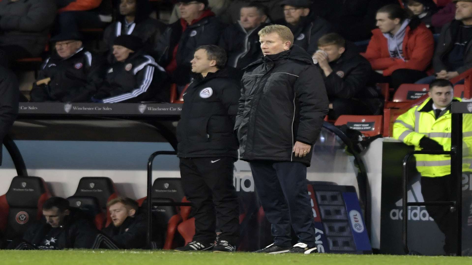 Head coach Ady Pennock at Bramall Lane Picture: Barry Goodwin