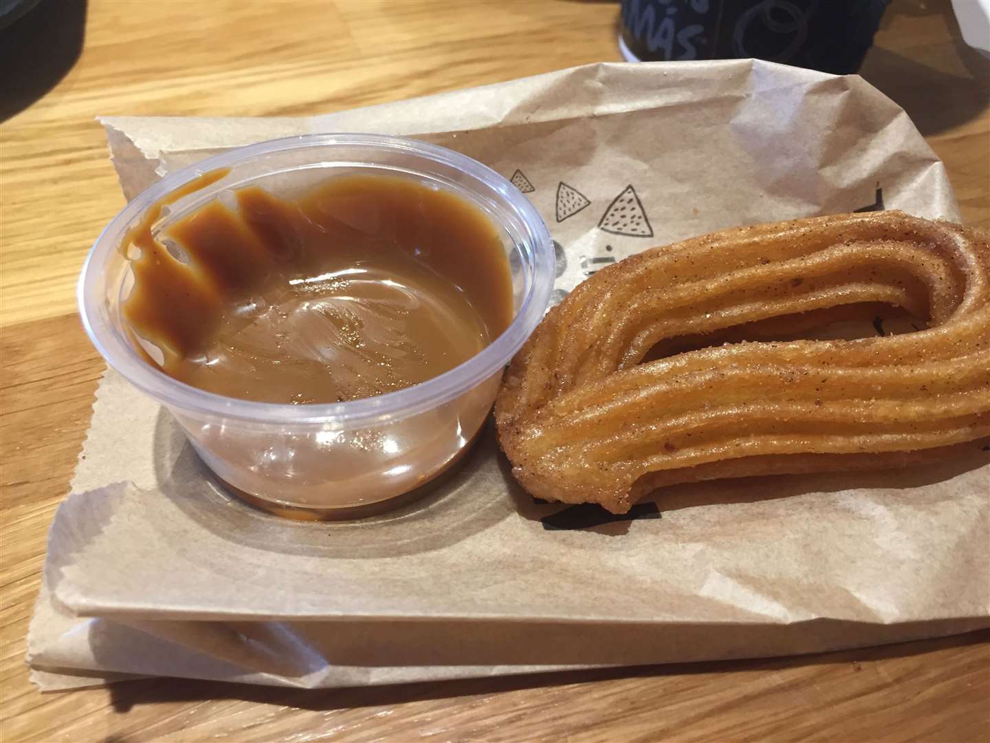 Churros with a caramel dip are £1.39 (I ate one before taking the photo)