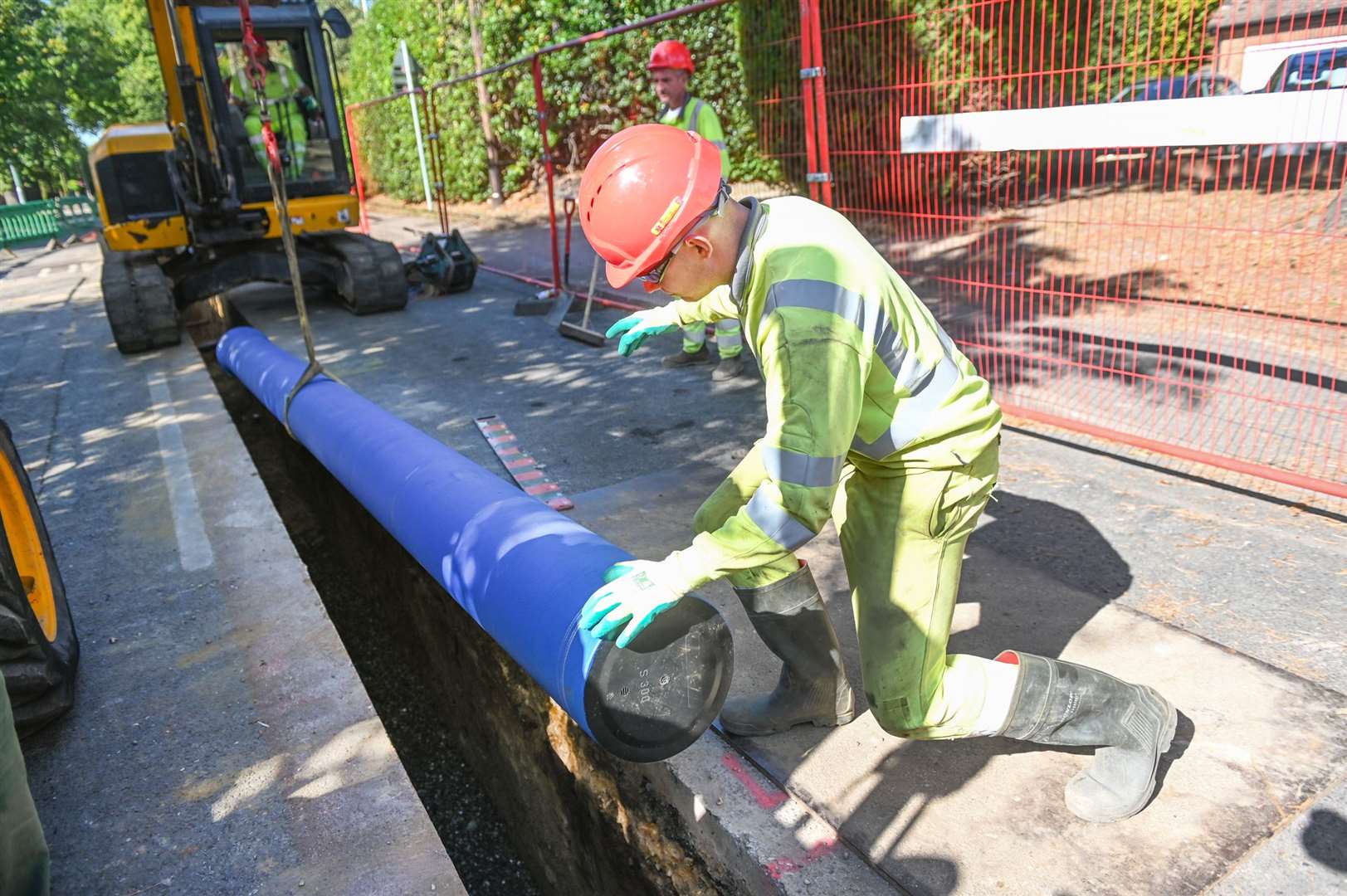 An ageing and burst-prone water pipe in Sevenoaks is being replaced in a £400,000 project. Picture: South East Water