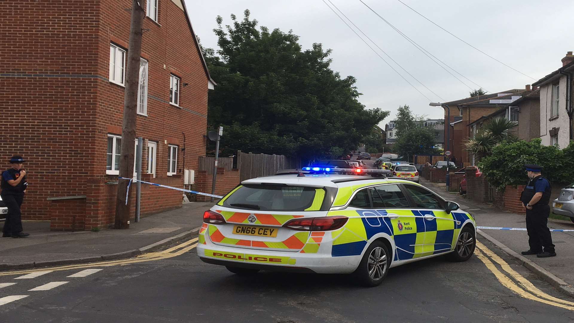 Police sealed off roads near Ben Sharman's home