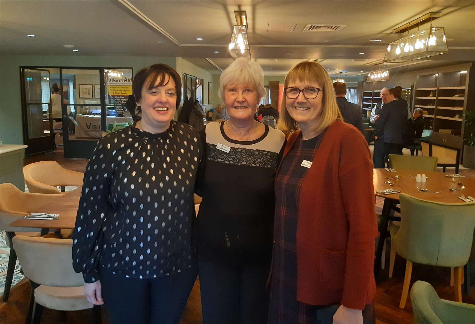 Sally Griffiths, Jenny Hossack and Wendy Pfeiffer at the Ledian Gardens coffee morning