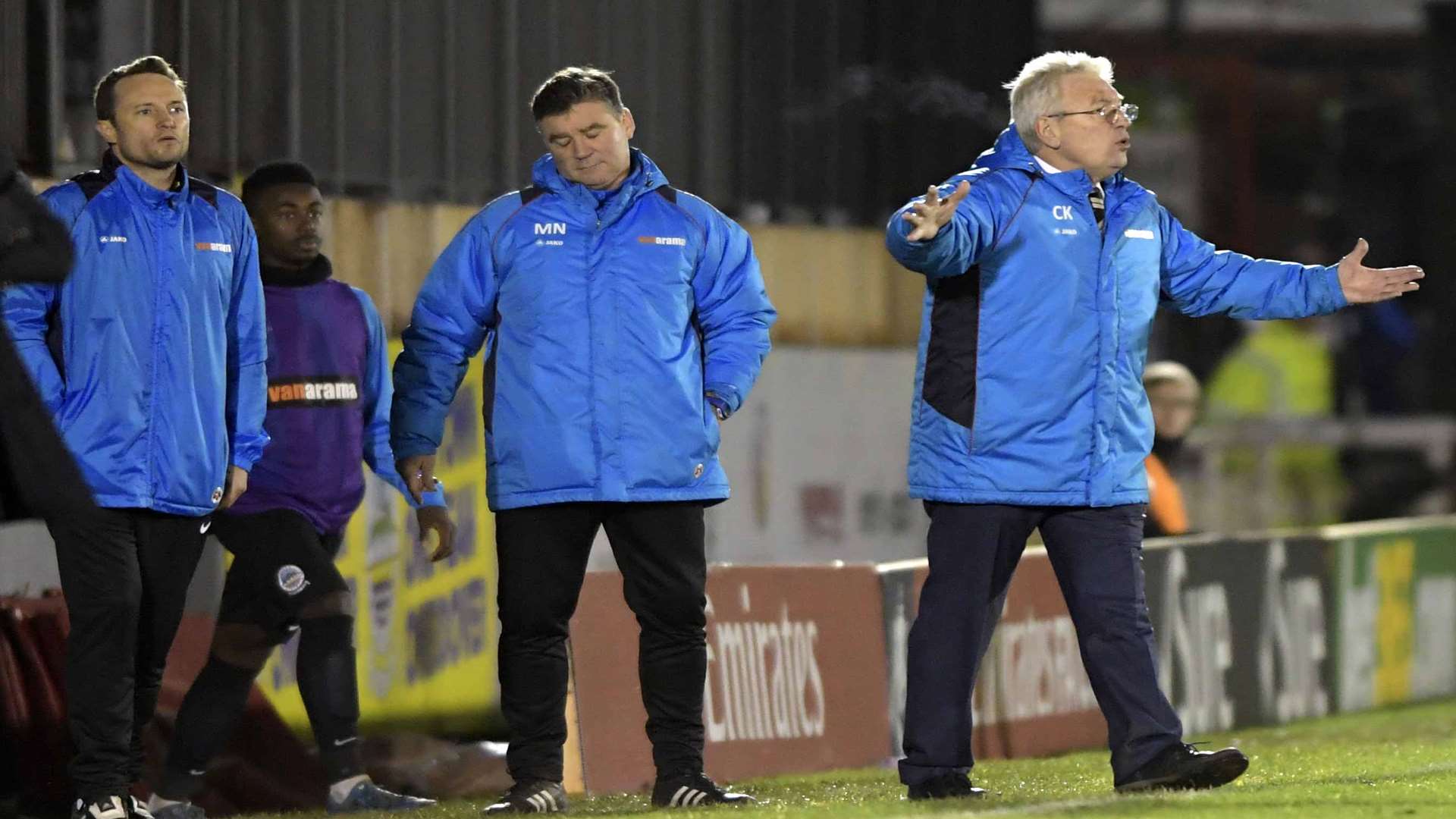 Chris Kinnear and his management team cannot believe what they are seeing. Picture: Barry Goodwin.
