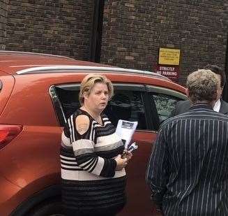 Wendy Gibb, from Sevenoaks, pictured leaving Medway Magistrates' Court