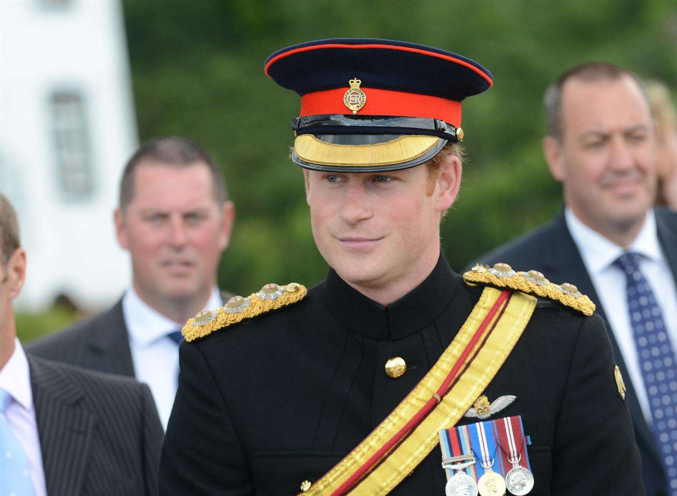 Prince Harry at the WW1 centenary commemoration at Folkestone harbour last year