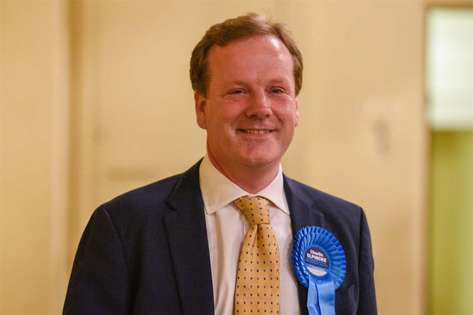 Mr Elphicke on election night 2017 - when he gained his biggest majority