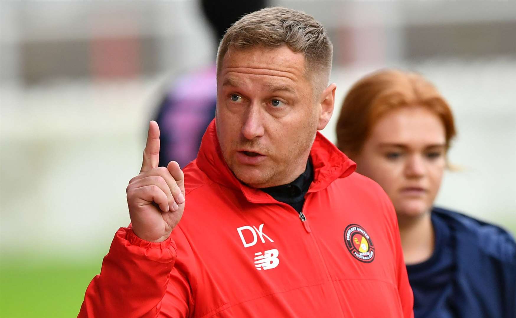 Ebbsfleet manager Dennis Kutrieb - refused to discuss details about the incident with Havant boss Paul Doswell in February 2021. Picture: Keith Gillard